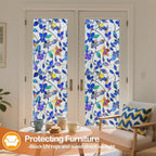 Countewol Colorful Leaf Static Cling Window Film Frosted Stained Glass Privacy - Image 6
