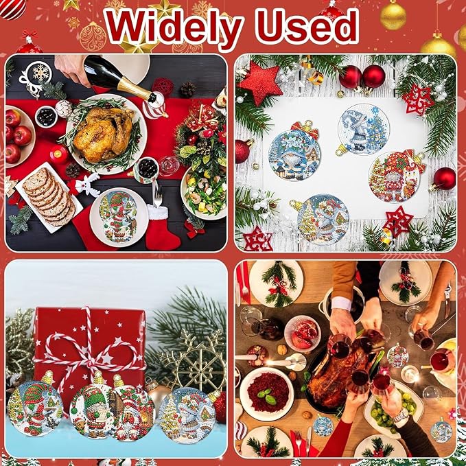 Axquilon Christmas Diamond Art Coasters Kit - Image 6