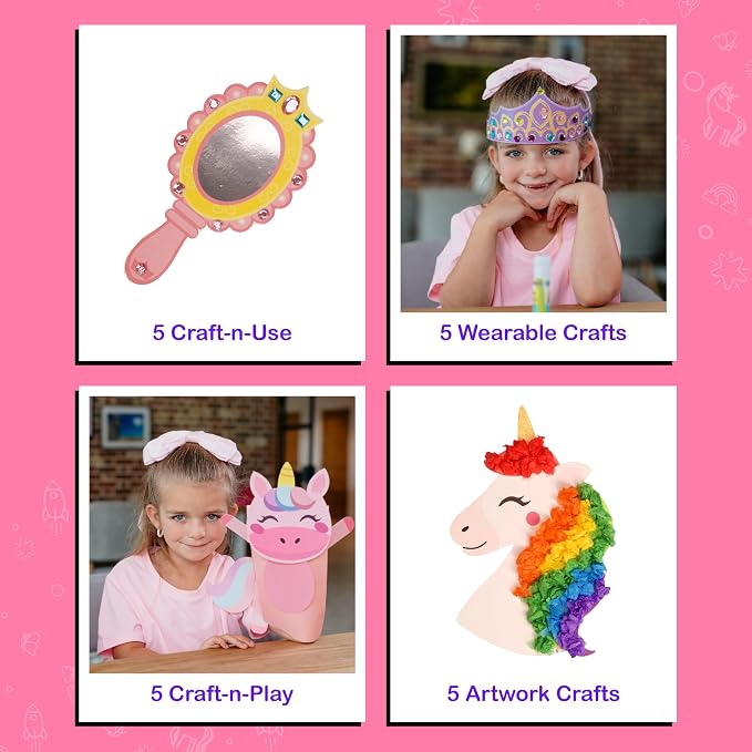 Craftikit® 20 Award-Winning Princess & Unicorn Crafts - Image 5