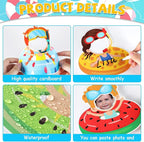 gisgfim 80Pcs Summer Cutouts Swim Ring Decorations Bulletin Board Summer - Image 3