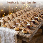 SallyFashion 100 PCS Gift Tags, 2x4 inch Kraft Paper Hollow-Out Tags - Image 3