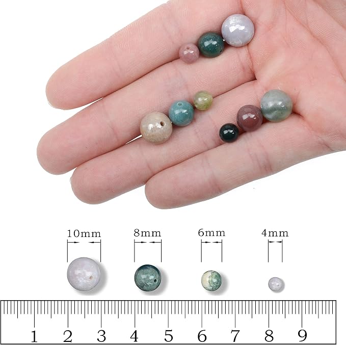 AD Beads Natural Gemstone Round Loose Beads 15" - Image 5