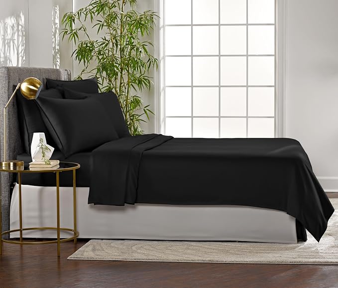Pure Bamboo Full Sheets, Genuine 100% Organic Viscose Derived from Bamboo Bed - Image 4