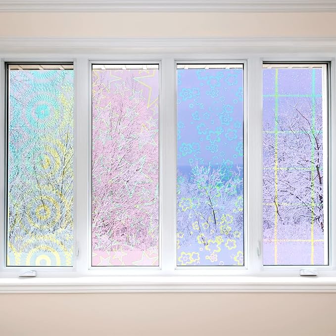Clabby 36 Sheets Holographic Sticker Paper A4 Vinyl Holographic Laminate Sheets - Image 6