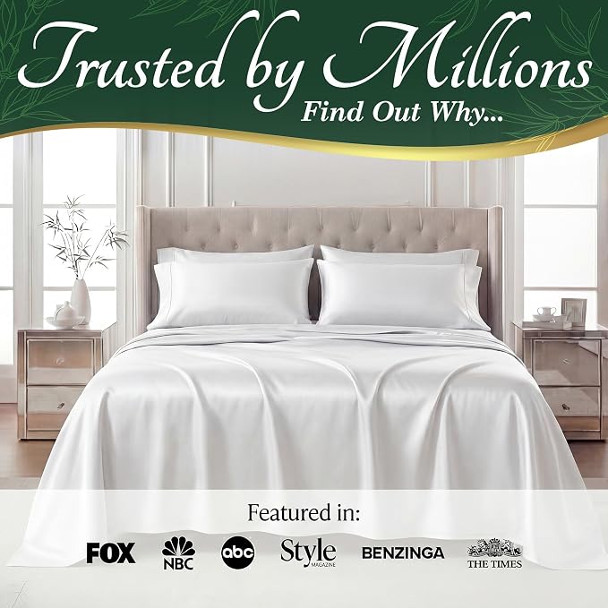DECOLURE 100% Viscose Derived from Bamboo Sheets California King Size - Image 5