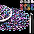 1500PCS 6mm Resin Jelly Rhinestones in Bulk, Bedazzling Flatback Crystals by BELLEBOOST