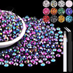 1500PCS 6mm Resin Jelly Rhinestones in Bulk, Bedazzling Flatback Crystals by BELLEBOOST