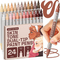 ARTISTRO 24 Skin Tones Acrylic Paint Markers by ARTISTRO