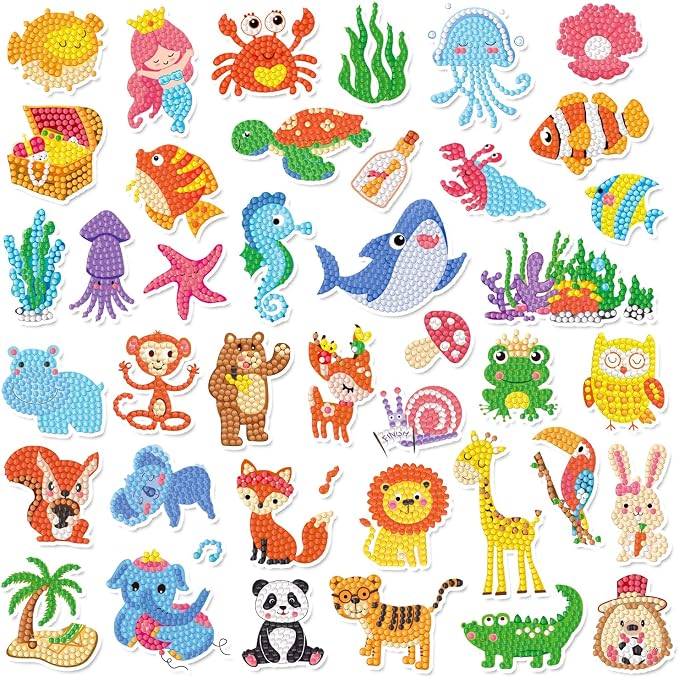 Labeol Diamond Art Kits for Kids Boys and Girls Ages 6-8-10-12 Easy to DIY by Labeol