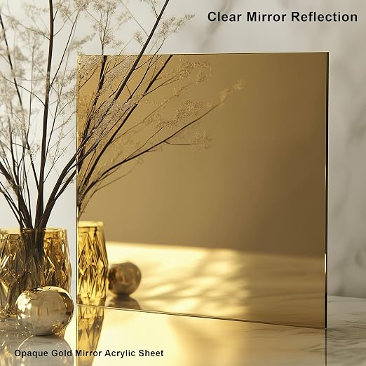 Gold Mirror Acrylic Sheet - Image 3