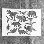TIAMECH A4 Reusable Prehistoric Dinosaurs Stencil - Image 3