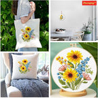 Zhenqing Sunflower Bouquet Cross Stitch Kit - Image 8