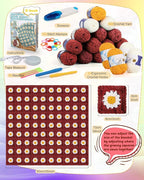 Coopay Crochet Kit Beginners for Blanket, Granny Squares Crochet Blanket Kit - Image 6