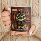 Personalized Firefighter Gifts for Men Dad Custom Name Mug, Fireman Gear Design - Image 9