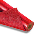 VinylRus Red Glitter HTV Heat Transfer Vinyl Roll-12 x 10ft Red Glitter HTV by VinylRus