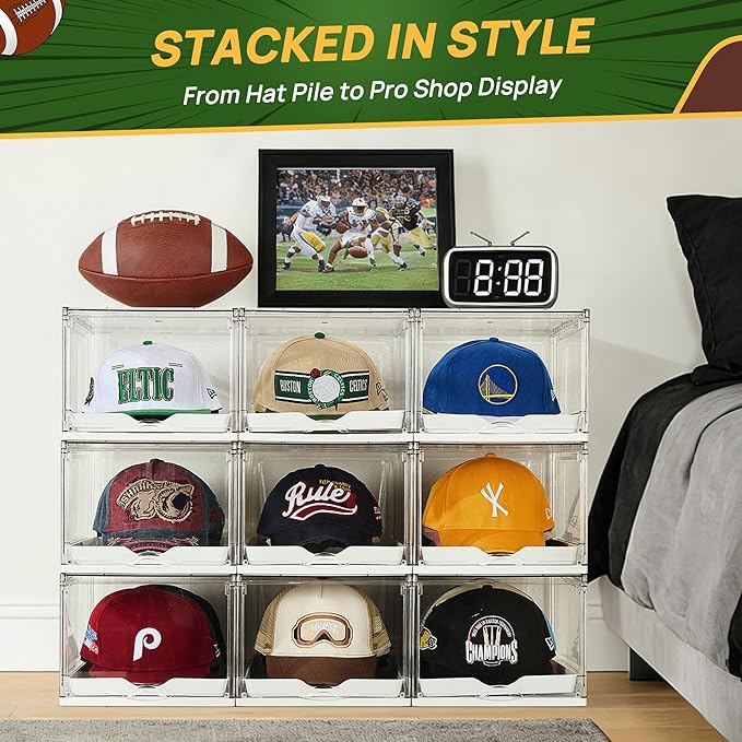 Vtopmart 1 Pack Hat Organizer for Baseball Caps, Large Cap Storage - Image 7