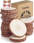 Wood Slices with Hole, Unfinished Wooden Circle by TRAVLOG