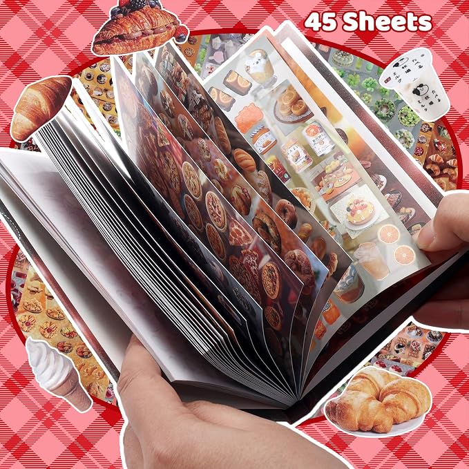 Tmtains 30 Sheets Japanese Manga Style Sticker Book 1440Pcs Heisei Retro - Image 4