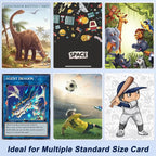 500 Counts Card Sleeves for Trading Cards, Soft Penny Card Sleeves Clear - Image 5