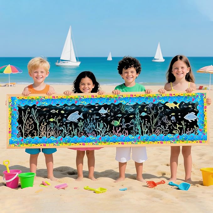 69Ft Ocean Bulletin Board Borders Summer Under The Sea Trimmer Stickers Fish - Image 6