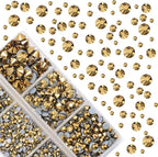 4000Pcs Mixed Size Hot Fix Round Crystals Gems Glass Stones Hotfix Flat Back - Image 2