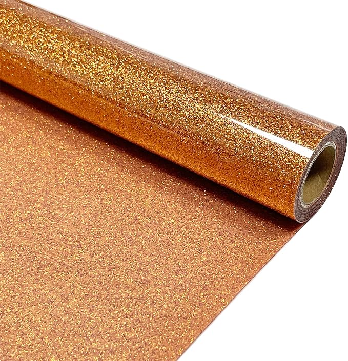 Bronze Glitter Heat Transfer Vinyl 12" x 5 ft HTV by MerryMade