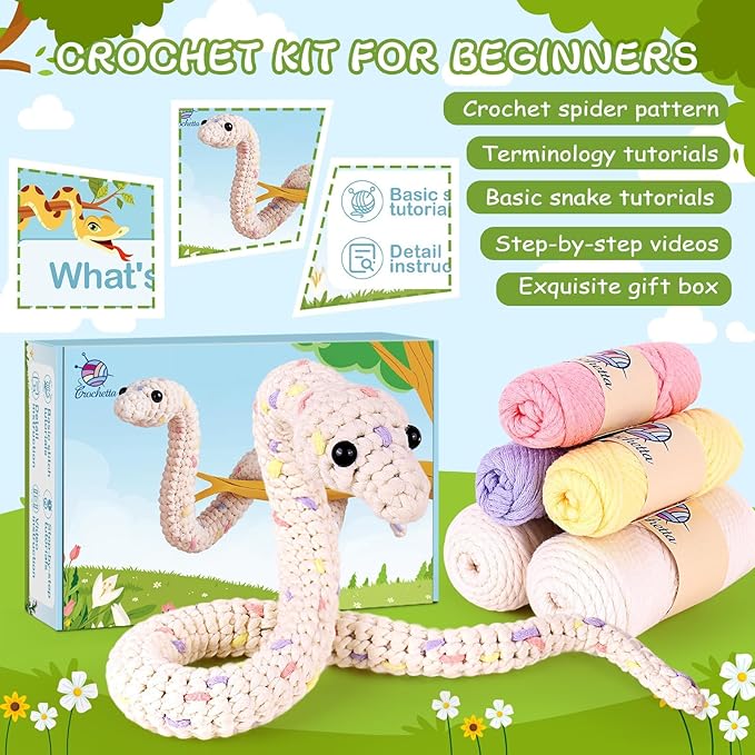Crochet Kit for Beginners, Beginner Crochet Kit for Teenagers Adults - Image 5