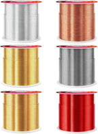 Mandala Crafts 20 GA Gray Copper Red Assorted Anodized Aluminum Craft Wire | - Image 2