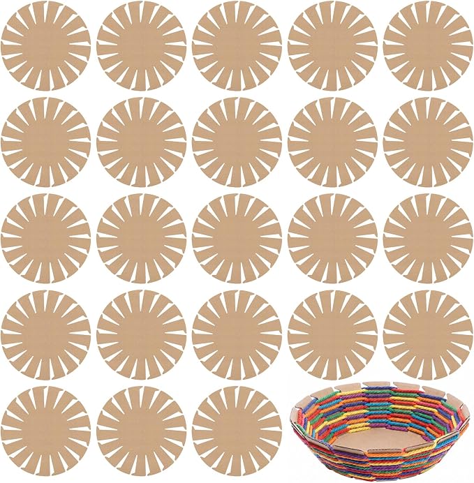 Sabary 24 Pcs Basket Weaving Bases Kit 9" Woven Basket Bases DIY Craft Baskets by Sabary