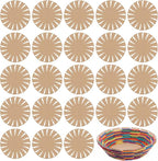 Sabary 24 Pcs Basket Weaving Bases Kit 9" Woven Basket Bases DIY Craft Baskets by Sabary
