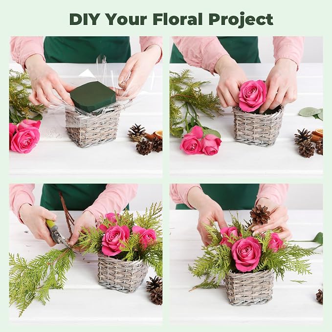New 6 Pack Large Floral Flower Foam Blocks, Wet & Dry Florist Foam Styrofoam - Image 7
