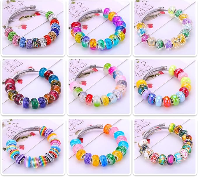 European Large Hole Spacer Charm Beads - Image 4