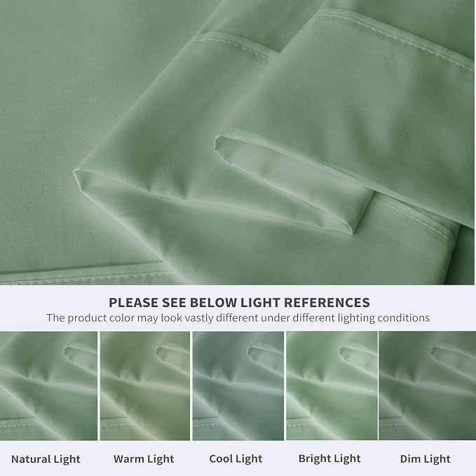 Maple&Stone Twin Flat Sheet 6 Pack, Premium Soft & Breathable, Brushed - Image 4