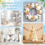 Junkin 40 Pack Natural Scallop Shells and Artificial Starfish - Image 3