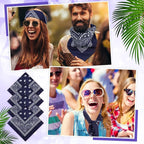 100 Pack Bandanas Unisex Paisley Bandanas Bulk Multi Purpose Cowboy Head Wrap - Image 3