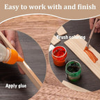Wood Trim Strips Slats for Crafts, Square Wooden Dowels Wooden Sticks for Crafts - Image 4