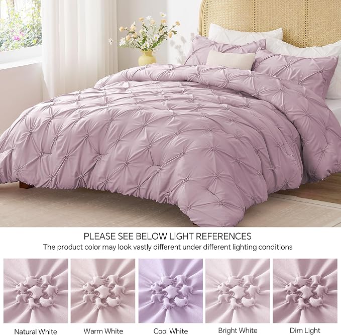 BEDELITE Light Purple Comforter Set Full - Image 8