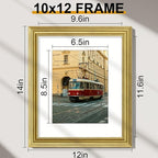 Vittanly 10x12 Picture Frames Set of 2, Ornate Vintage Photo Frame - Image 2