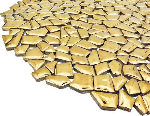 1.1lb Ceramic Mosaic Tiles, Mixed Colour Ceramic Mosaic Pieces - Image 2