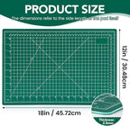 Cutting Mat 12"x18", 10 Pack Double-Sided 5-Ply Self Healing Sewing Cutting Mat - Image 2