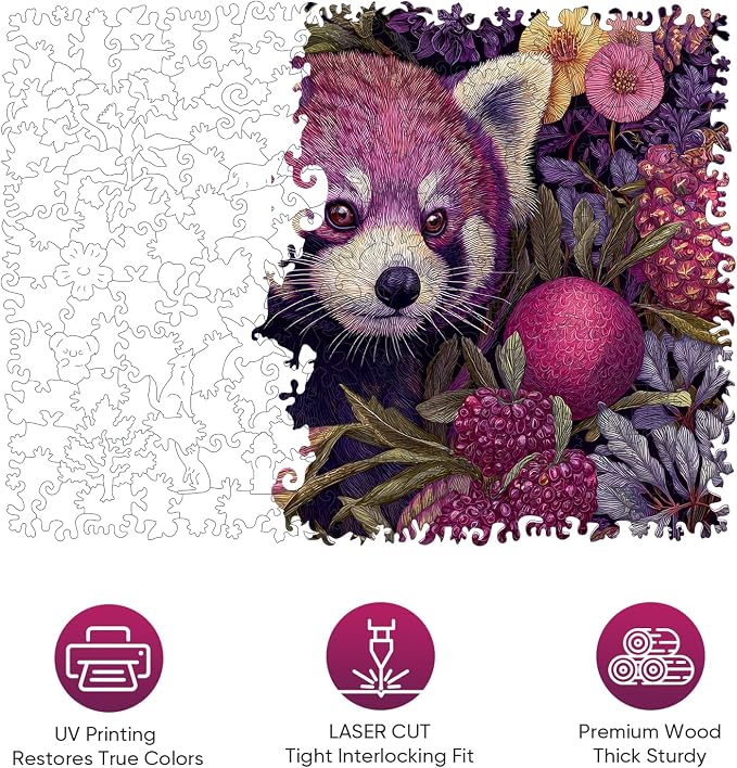 Mocfesk Wooden Puzzles for Adults, Birthday Gifts Fun Family Game 12.2'' x 9.1'' - Image 3