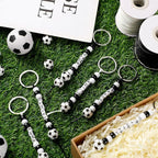 Landical 564 Pcs Soccer Keychain Making Kit DIY Soccer Bead Key Chain Craft - Image 3