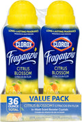 Clorox Fraganzia Laundry Scent Booster Crystals in Citrus Blossom Scent - Scented In-Wash Freshener Beads for Fresh, Clean, Great Smelling Clothes and Linens, 18 Oz - 2 Pack