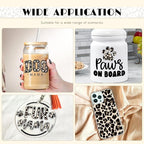 Tintnut Black White Leopard Permanent Vinyl 8 Sheets 12x10in Adhesive Vinyl | - Image 5