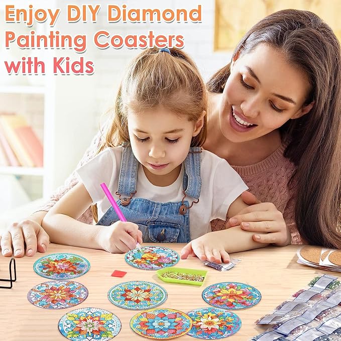 ijbnhd Mandala Diamond Painting Coasters Kit - Image 5