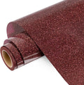 WRAPXPERT Maroon Glitter Heat Transfer Vinyl Roll, Holographic Glitter Wine Red by WRAPXPERT