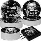 50 Guests 30th Birthday Plates and Napkins Party Supplies Death to My 20s Party by Qyeahkj