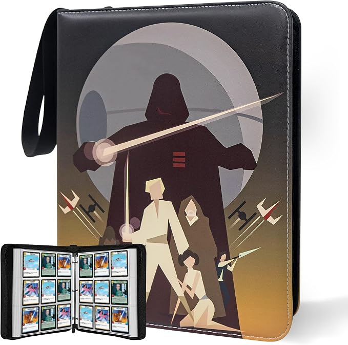 Card Binder for Star Wars Trading Cards, 9 Pocket by WESTTUNE