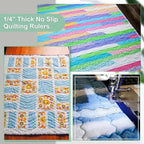 Kigley 2 Pcs Free Motion Quilting Templates Waves Acrylic Quilting Rulers - Image 4