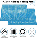 A5 Small Self Healing Cutting Mat, 8in x 6in Double Sided Thickened Sewing Mat - Image 3
